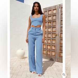 SNDYS Axel Suit Pant blue Small NWT